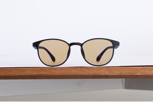 Rare-Earth Coated Blue-Light Filtering Eyewear